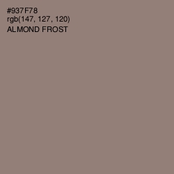 #937F78 - Almond Frost Color Image